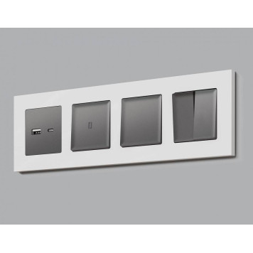 Клавиши для выключателя двухклавишного Ambrella Volt Quant AP6530-1