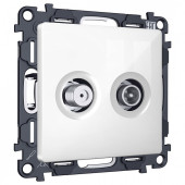 ТВ-розетка и SAT-розетка оконечная без рамки Ambrella Volt MA MA113310