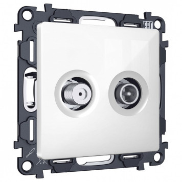 ТВ-розетка и SAT-розетка оконечная без рамки Ambrella Volt MA MA113310