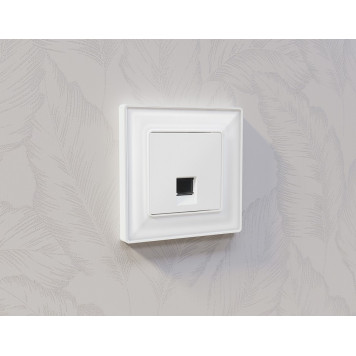 Розетка Ethernet RJ-45 и со шторками, без рамки Ambrella Volt ALFA MA132005-1