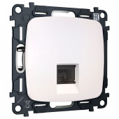 Розетка Ethernet RJ-45 и со шторками, без рамки Ambrella Volt OMEGA MO212005