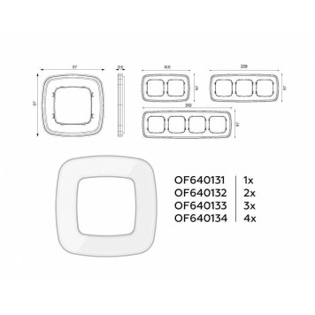 Рамка на 3 поста Ambrella Volt Coint OF640133-3