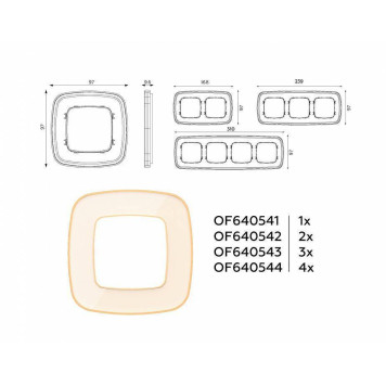 Рамка на 1 пост Ambrella Volt Coint OF640341-2