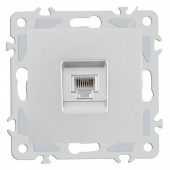 Розетка телефонная RJ-11 без рамки Arte Milano am-206 206.51-1.silver