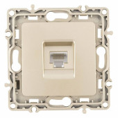 Розетка Ethernet RJ-45 без рамки Arte Milano am-217 217.45-1.shampan