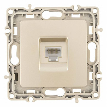 Розетка Ethernet RJ-45 без рамки Arte Milano am-217 217.45-1.shampan