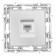 Розетка Ethernet RJ-45 без рамки Arte Milano am-217 217.45-1.silver
