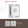 Розетка Ethernet RJ-45 без рамки Arte Milano am-217 217.45-1.silver