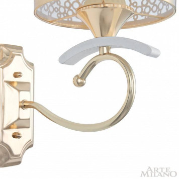 Бра Arte Milano Florentia-9787 309787/1W Wh/Gd-4