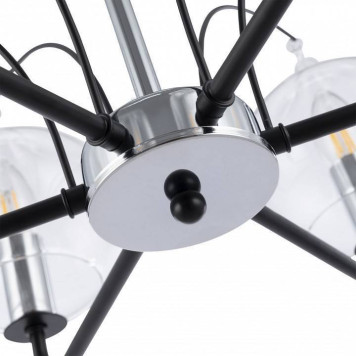 Люстра на штанге Arte Milano Napoli-321007 321007/6 BK.CR-9