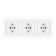 Розетка с заземлением и со шторкой Arte Milano SET06-3 SET06-3-40-1x3 white