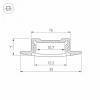 Профиль Arlight SL-SLIM-H7-F25-2000 ANOD 023717