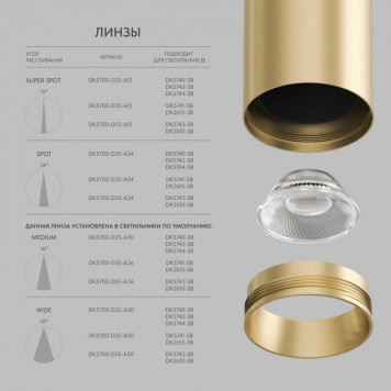 Линза Denkirs SHINE Optics DK5700-D35-A24-1