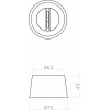 Основание для трека-ремня Denkirs BELTY BASE TR5512-BK