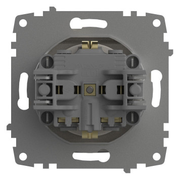 Розетка с заземлением с крышкой, без рамки Elbi Eleсtriс Zena Vega 609-010200-218-3