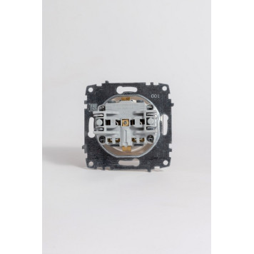 Розетка с заземлением с крышкой, без рамки Elbi Eleсtriс Zena Vega 609-010200-218-7