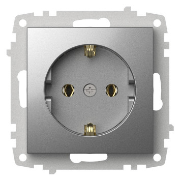 Розетка с заземлением, без рамки Elbi Eleсtriс Zena Vega 609-011000-217-1