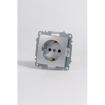Розетка с заземлением, без рамки Elbi Eleсtriс Zena Vega 609-011000-217-4
