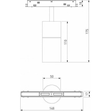 Светильник на штанге Elektrostandard Slim Magnetic a063537-4