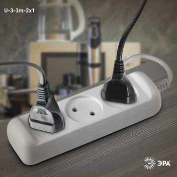 Удлинитель Эра U-3-3m-2x1-2
