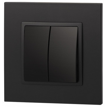 Выключатель двухклавишный без рамки Эра Эра Elegance 14-1104-05-5