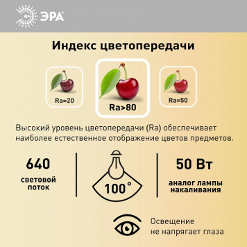 Лампа светодиодная Эра LED MR16-8W-12V-840-GU5.3-5