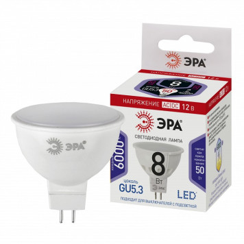 Лампа светодиодная Эра LED MR16-8W-12V-860-GU5.3-1