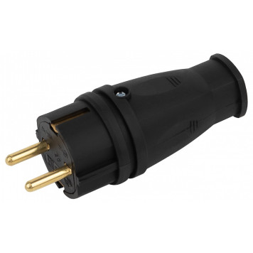 Вилка прямая с заземлением Эра VX10-B-IP44
