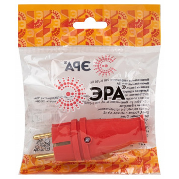 Вилка прямая с заземлением Эра VX10-R-IP44-1