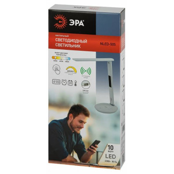 Настольная лампа офисная Эра NLED-505-10W-W-4