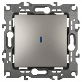 Выключатель одноклавишный с подсветкой без рамки Эра Эра 12 12-1102-16