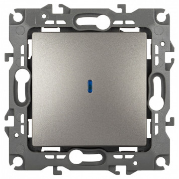 Выключатель одноклавишный с подсветкой без рамки Эра Эра 12 12-1102-16