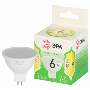 Лампа светодиодная Эра Green Line LED MR16-6W-830-GU5.3 GL-1