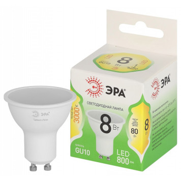 Лампа светодиодная Эра Green Line LED MR16-8W-830-GU10 GL-1