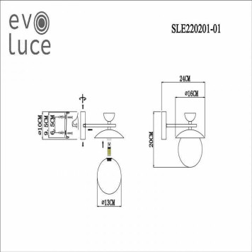 Бра EVOLUCE Genova SLE220201-01-6