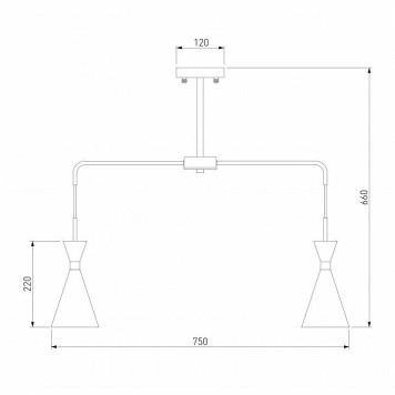 Люстра на штанге Bogate apos;s Glustin 316/6-2