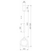 Подвесной светильник Eurosvet Rim 90165/1 черный жемчуг