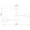 Люстра на штанге Eurosvet Arcada 70127/6 черный/дымчатый