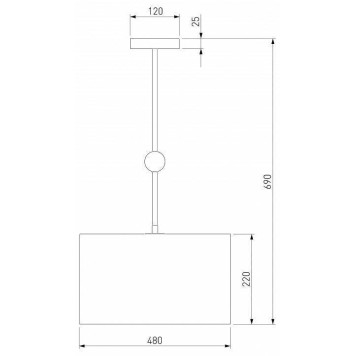 Светильник на штанге Eurosvet Brume 60174/5 латунь-2