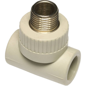 Ekoplastik ППР тройник наружной резьбой 32х1 с металлической вставкой