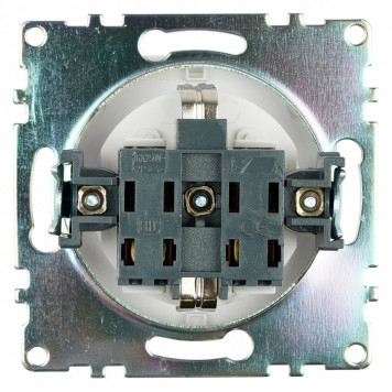 Розетка с заземлением и со шторкой, без рамки с крышкой Stekker Катрин 39302-4