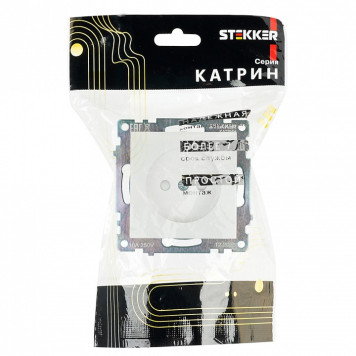 Розетка без заземления и со шторкой, без рамки Stekker Катрин 39303-1