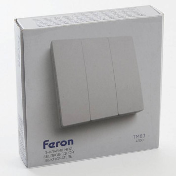Выключатель беспроводной трехклавишный Feron Saffit TM83 41130-3