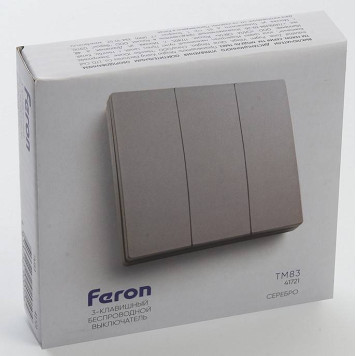 Выключатель беспроводной трехклавишный Feron Tm 83 41721-3