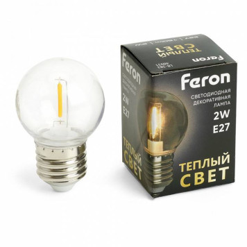 Лампа светодиодная Feron LB-383 E27 2Вт 2700K 48931-3