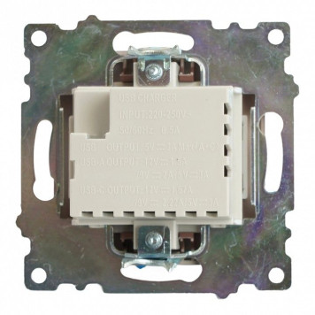 Розетка 2хUSB type A и C без рамки Stekker Катрин 50057-6