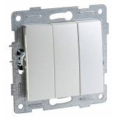 Выключатель трехклавишный без рамки Gusi Electric BRAVO С10В3-028