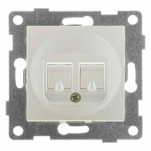 Розетка двойная Ethernet RJ-45 без рамки Gusi Electric UGRA С11К2-028