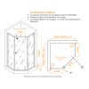 Душевой уголок RGW HO-088Gb 900x900