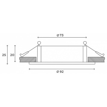 Встраиваемый светильник Hesby Lighting Breeze HSBL_0097-5